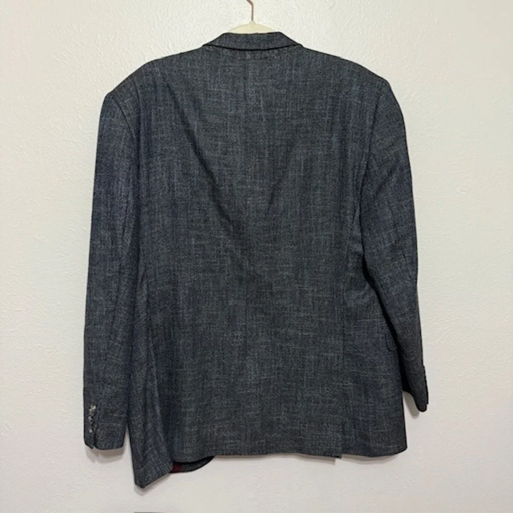 Jack Victor Wool Blend Sport Coat Blazer Italian Fabric Two Button 46R Blokecore